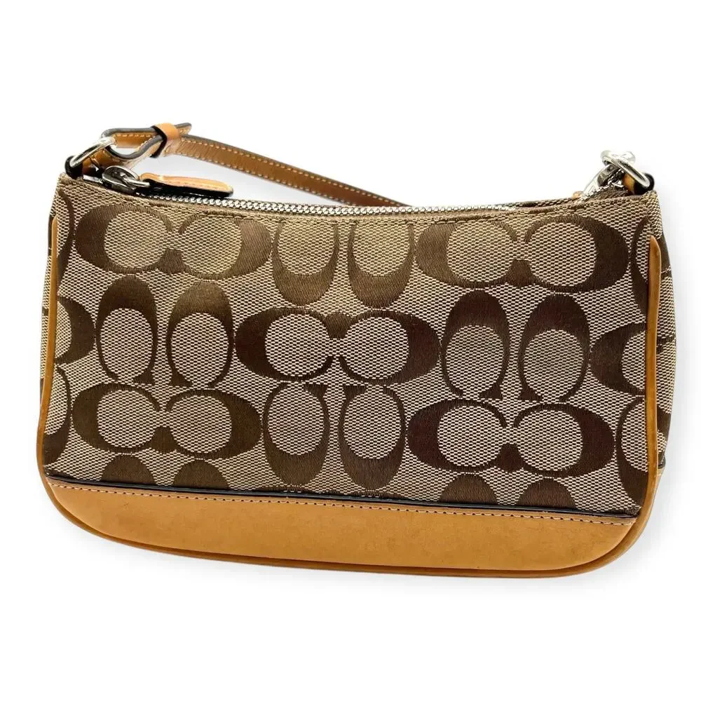 Coach Brown and Tan Mini Bag - Picture 6 of 11